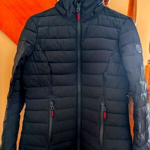 NWOT Nautica Women's Lightweight Packable Puffer Coat Black-Small-Never Worn